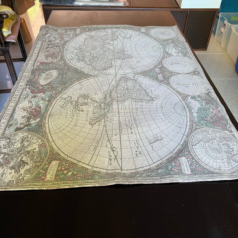Large map tapestry